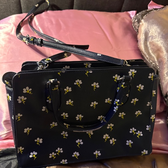 Kate Spade Navy Floral Crossbody - Picture 4 of 9